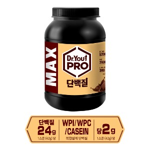 닥터유프로 단백질파우더 MAX 초코 1.008kg
